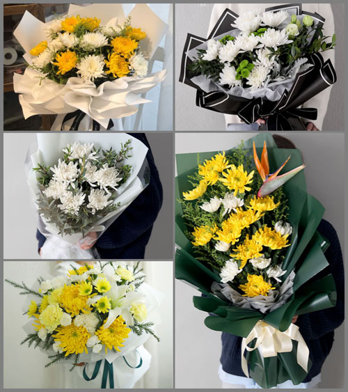 贵州六盘水盘县旧营乡白事花束代送